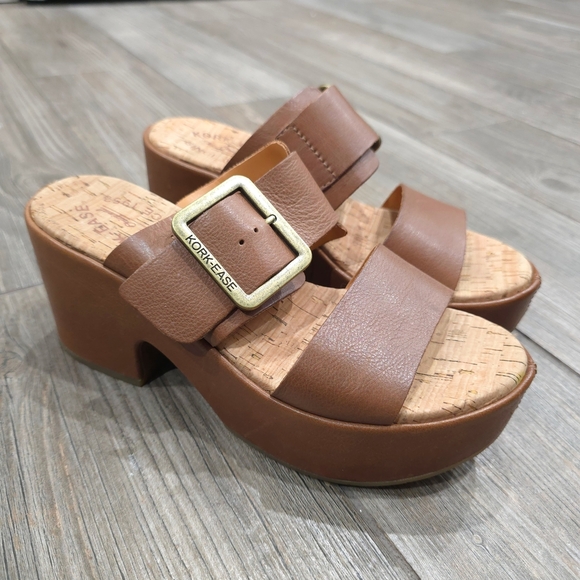 KORK EASE Women’s Taige Brown w/ Leather Strap, 6M, Platform Heel - Picture 13 of 16